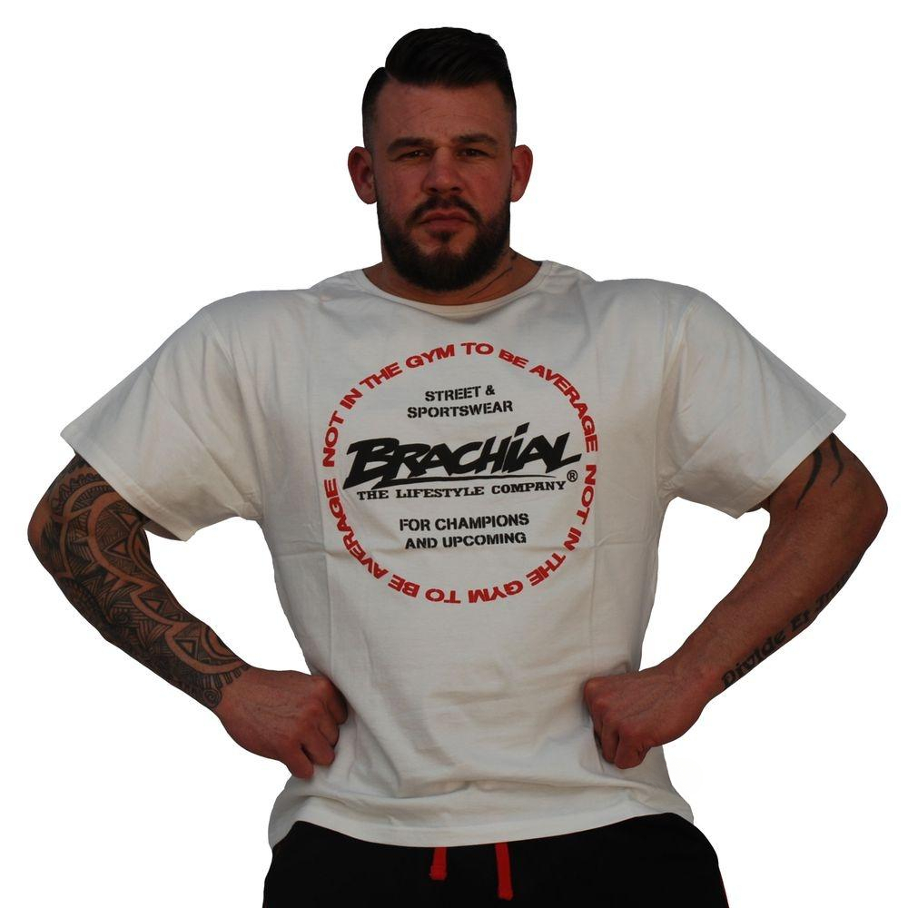 Streetwear Gym Brand - เสื้อยืดแบรนด์ Style White Brachial GYM Fitness