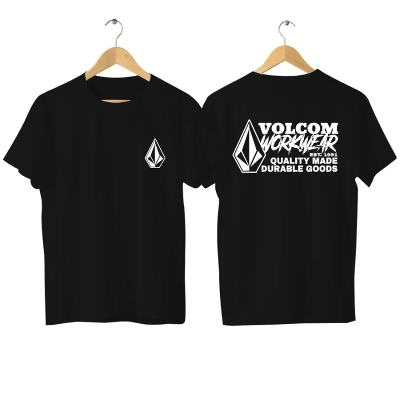 Streetwear Brand Top - เสื้อยืดแขนสั้นพิมพ์ลายแฟชั่นแบรนด์ดัง Volcom Stone รุ่นปี 2025 สำหรับผู้หญิง