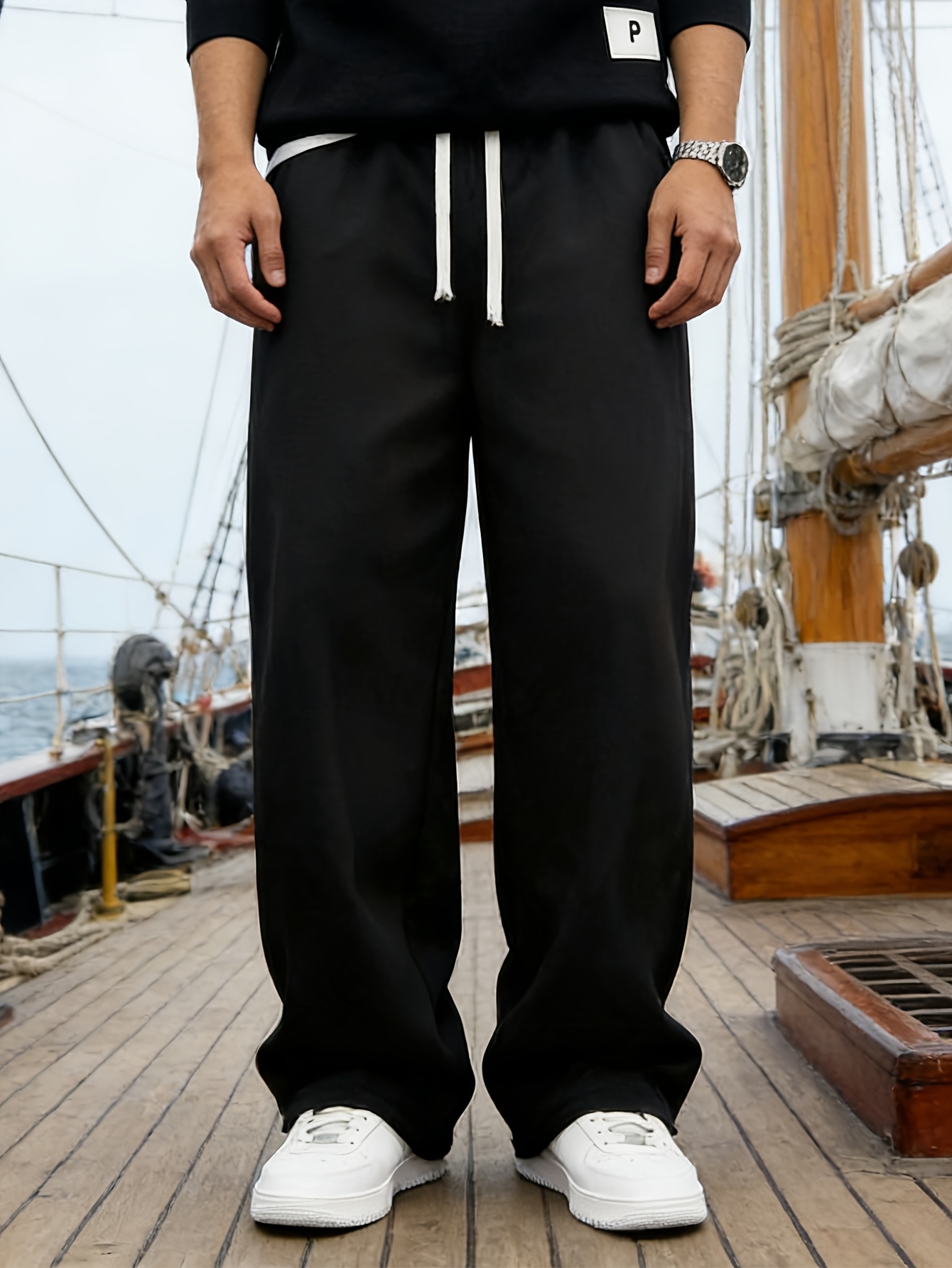 FGKKS กางเกงขายาวสีขาวสำหรับผู - Streetwear Brand Pants บทวิจารณ์และราคา