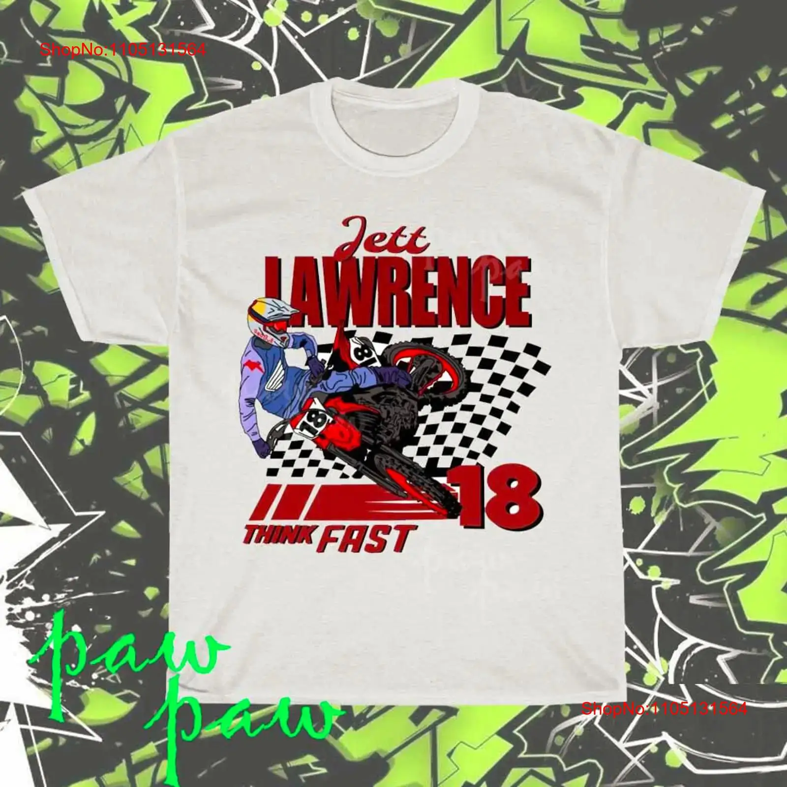 เสื้อยืดลายกราฟิก Jett Lawrenc - Streetwear Brand New บทวิจารณ์และราคา