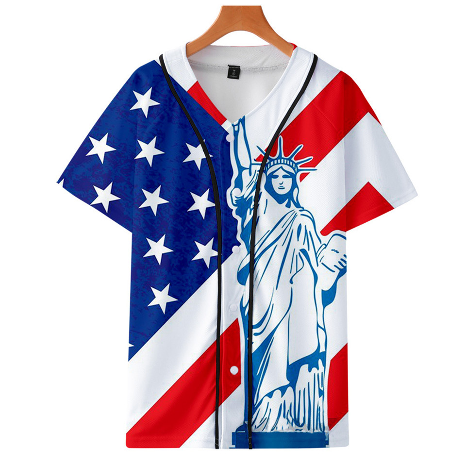 เสื้อยืดลายธงชาติอเมริกา ลายหั - Streetwear Brand In Usa บทวิจารณ์และราคา