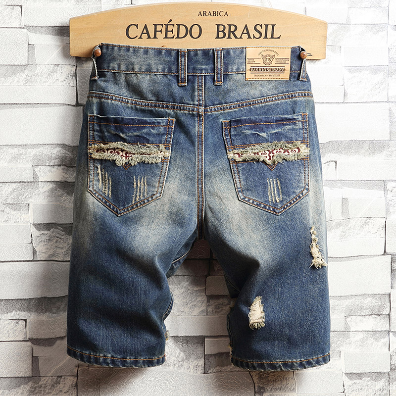 กางเกงยีนส์ขาสั้นสไตล์ฮิปฮอปขา - Streetwear Brand Pants บทวิจารณ์และราคา