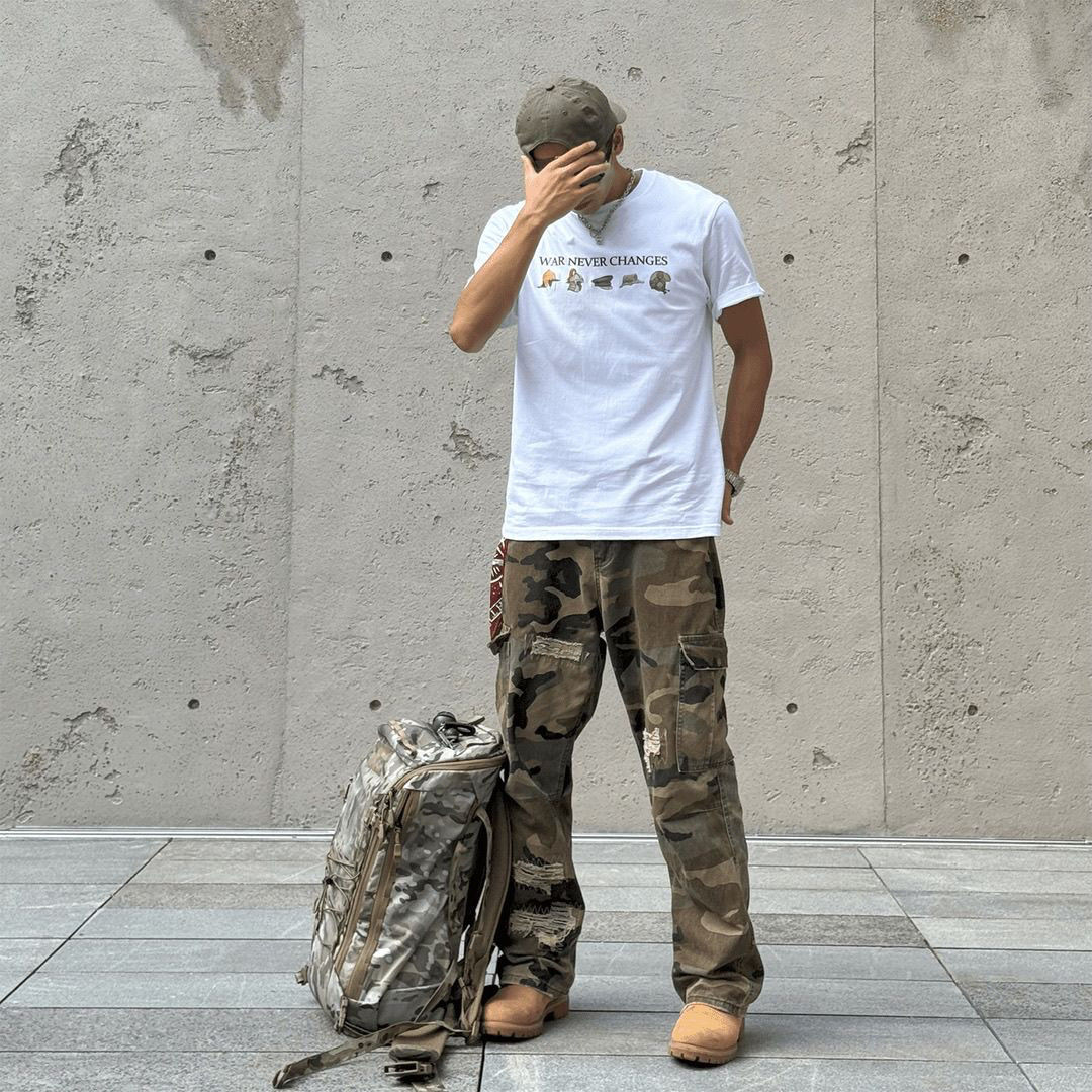 เสื้อยืดแขนสั้นลายรุ่นอีโวลูชั - Streetwear Brand Top บทวิจารณ์และราคา
