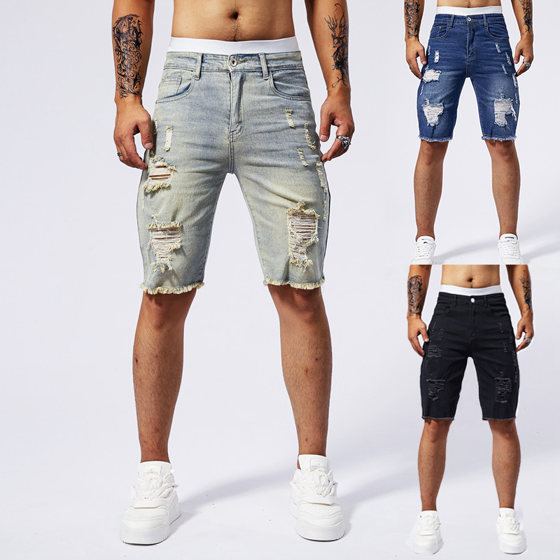 2025 ฤดูร้อนใหม่ผู้ชาย Ripped  - Streetwear Brand New บทวิจารณ์และราคา