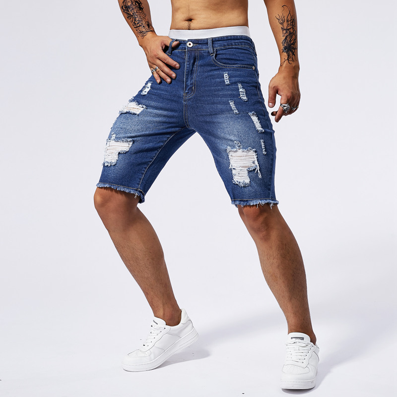 2025 ฤดูร้อนใหม่ผู้ชาย Ripped  - Streetwear Brand New บทวิจารณ์และราคา