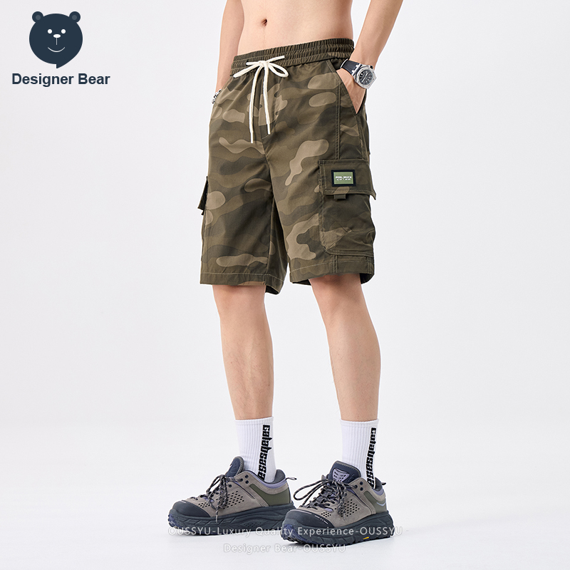 กางเกงขาสั้นคาร์โก้ลายพรางสำหร - Streetwear Brand Pants บทวิจารณ์และราคา