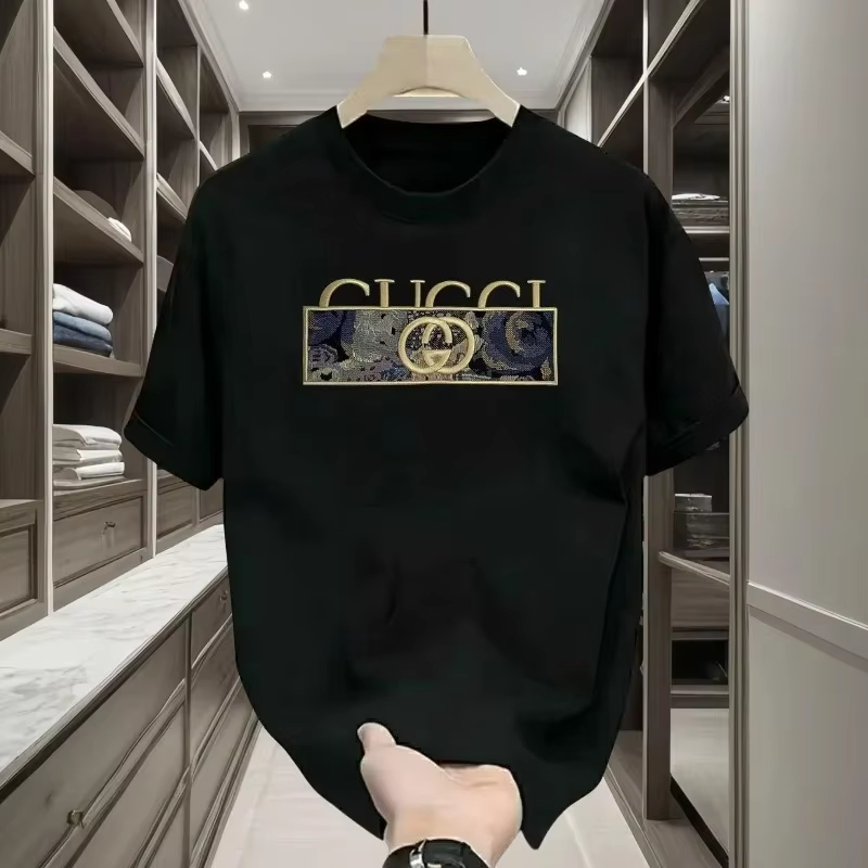 เสื้อยืดคอกลมแขนสั้นผู้ชายลายต - Streetwear Brand New บทวิจารณ์และราคา