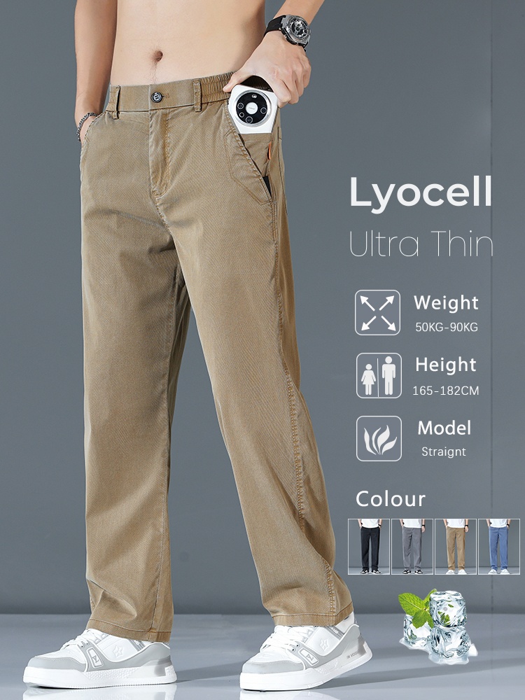 Ultra-thin Lyocell แฟชั่นหลวมส - Streetwear Brand Pants บทวิจารณ์และราคา