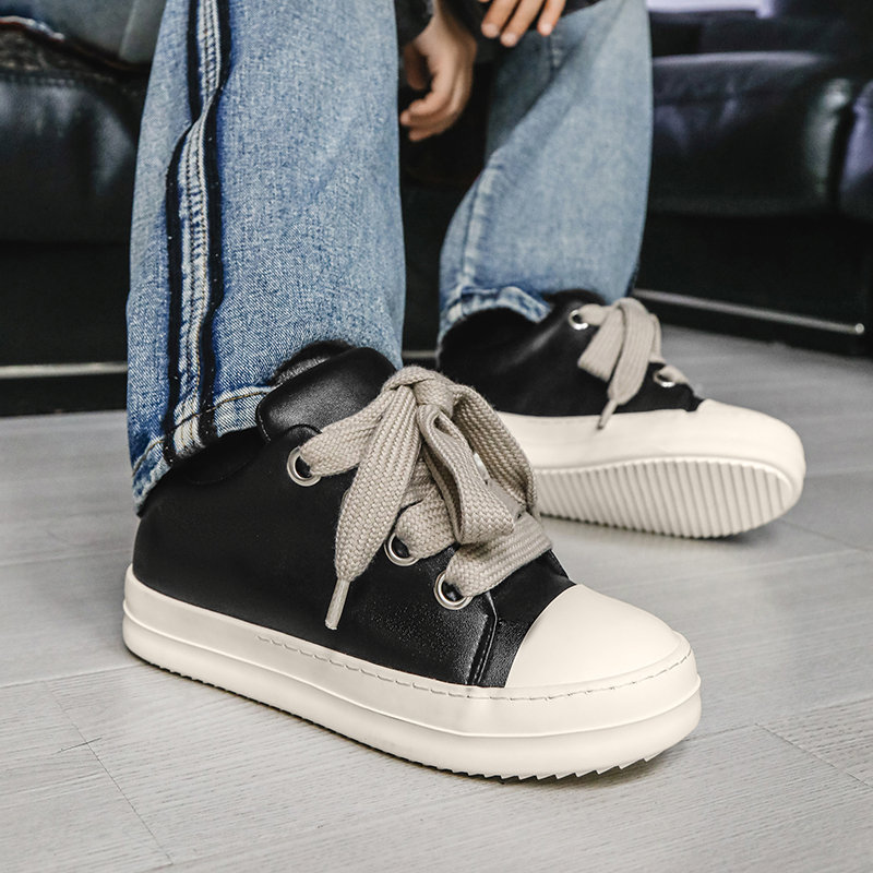 รองเท้าผู้ชายรองเท้าผ้าใบลำลอง - Streetwear Brand Shoes บทวิจารณ์และราคา