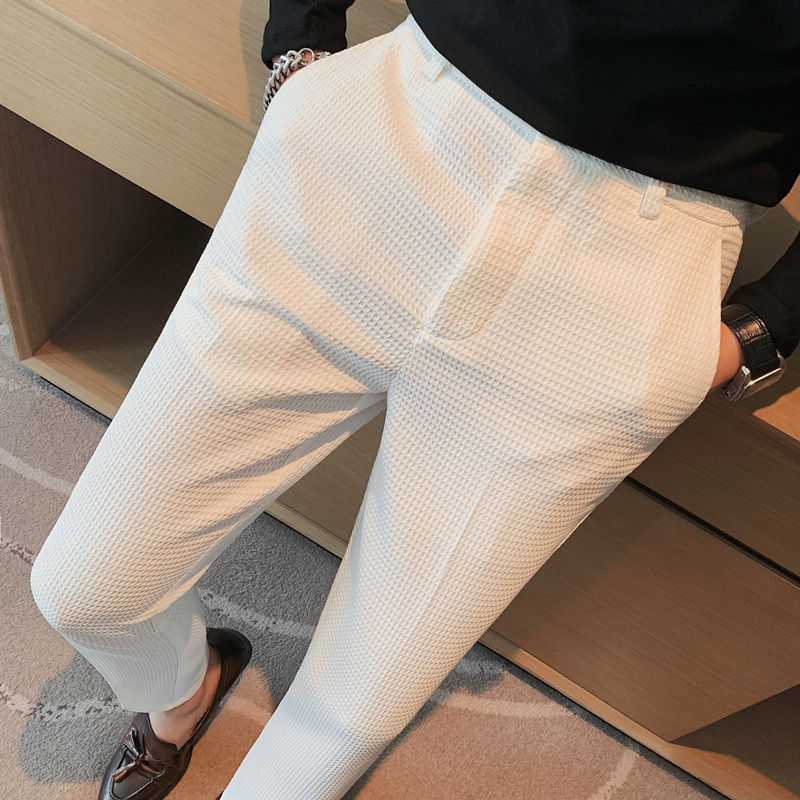 2024 ฤดูใบไม้ร่วงใหม่วาฟเฟิลยื - Streetwear Brand Pants บทวิจารณ์และราคา