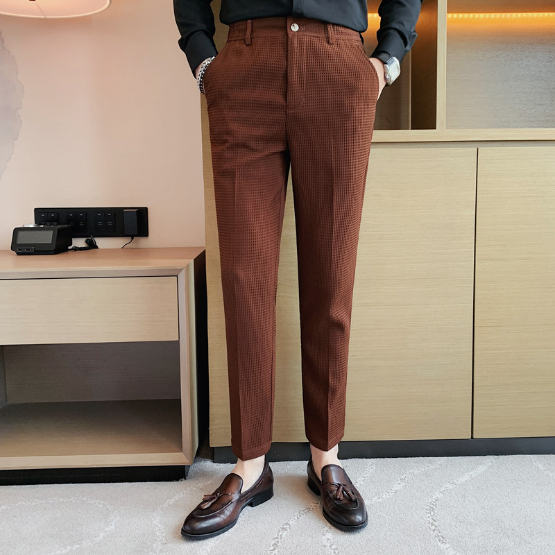 2024 ฤดูใบไม้ร่วงใหม่วาฟเฟิลยื - Streetwear Brand Pants บทวิจารณ์และราคา