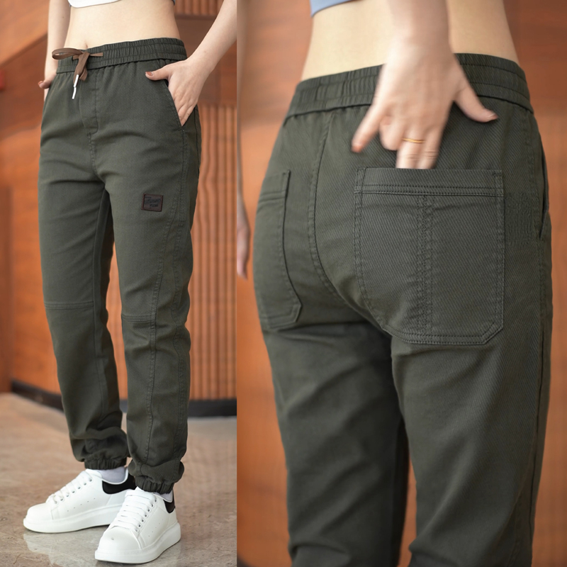 Slimยืดแฟชั่นสบายๆกางเกงผู้ชาย - Streetwear Brand New บทวิจารณ์และราคา