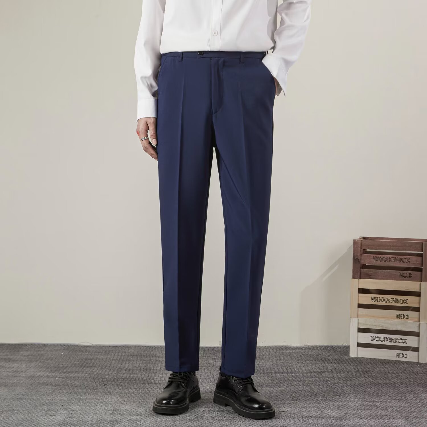 ฤดูร้อนผู้ชายสีทึบตรงกางเกงแฟช - Streetwear Brand Pants บทวิจารณ์และราคา