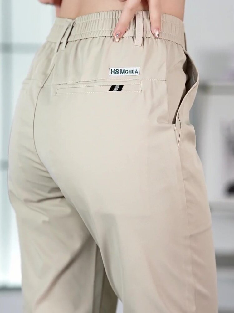 กางเกงขายาวผ้าไหมน้ำแข็งสำหรับ - Streetwear Brand Pants บทวิจารณ์และราคา