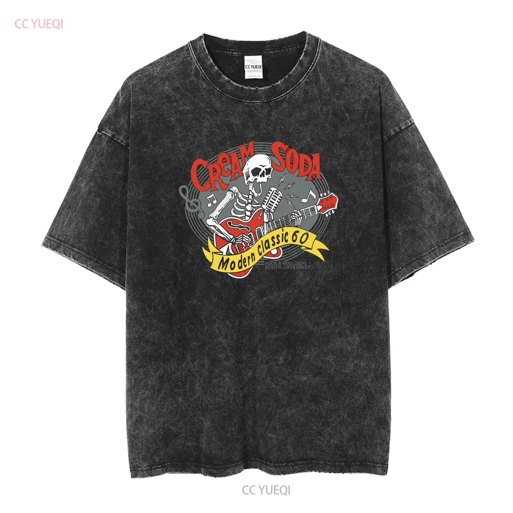 เสื้อยืดครีมโซดา ร็อคโรล แบรนด - Streetwear Brand Top บทวิจารณ์และราคา