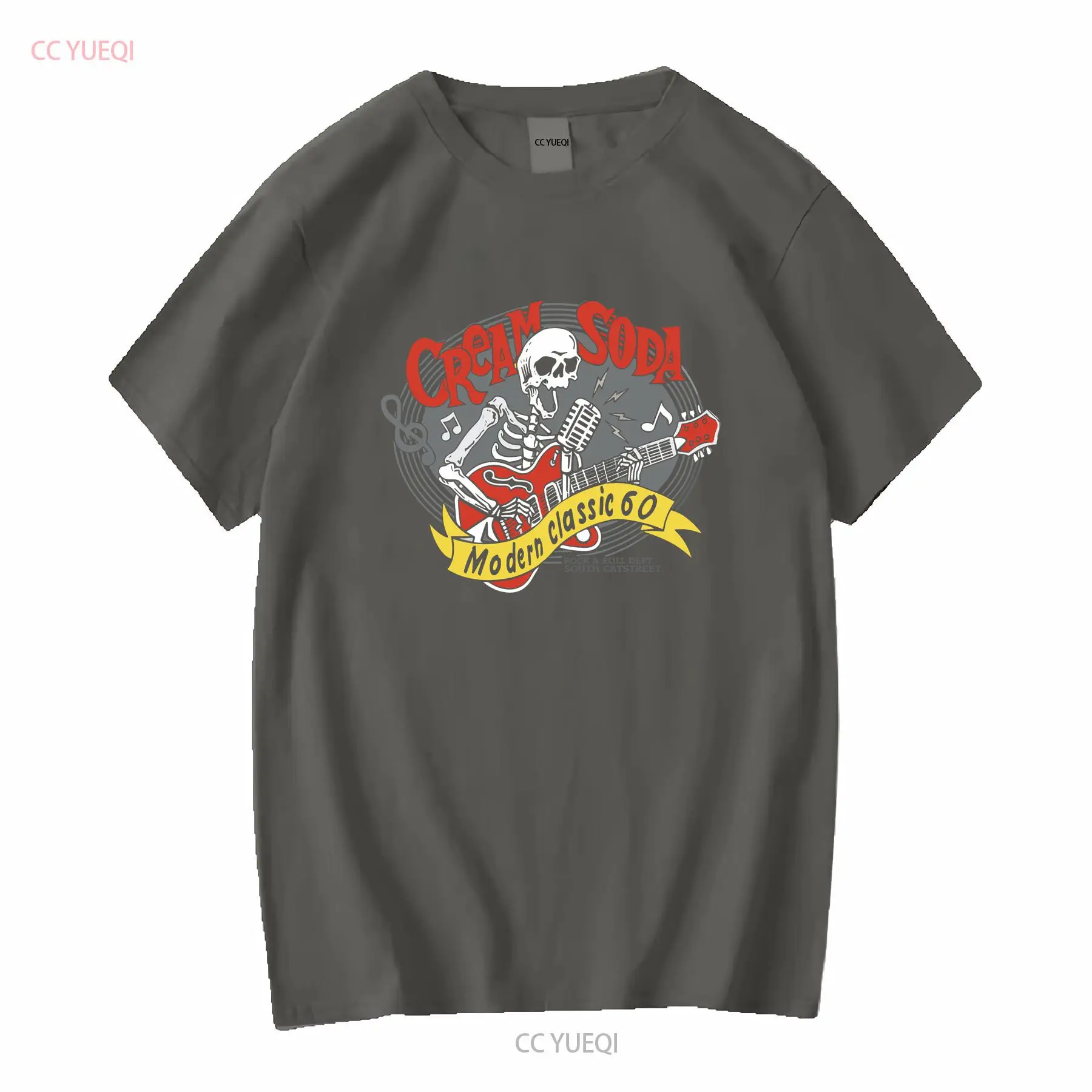 เสื้อยืดครีมโซดา ร็อคโรล แบรนด - Streetwear Brand Top บทวิจารณ์และราคา